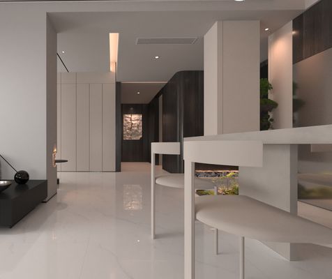 Carrara wear-Resistant And No Fade 1mx1m Indoor Floor Polished Glazed Porcelain Tile For Building And Kitchen