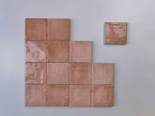 Blue Wear-Resistant 10x10cm Ceramic Wall Tiles For Kitchen And Bathroom