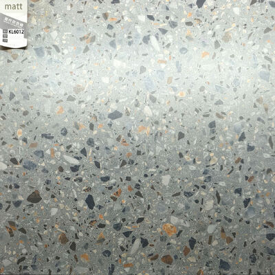 Grade AAA Gray 600x600mm Terrazzo Ceramic Inside Floor Tiles For Dining Room and Bedroom