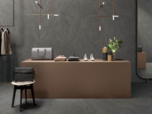 Dark Gray Elegant and Stain-resistant 600x1200mm Matt With Mould Surface Porcelain Tiles For Living Room and Bedroom