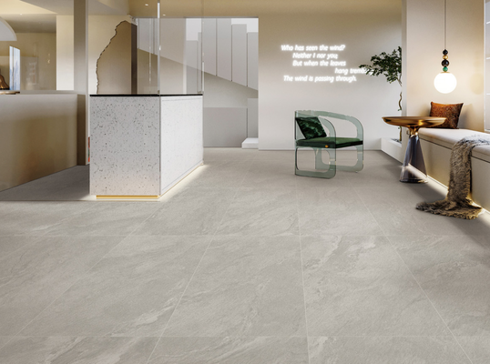 Scratch-resistant Gray 600x1200mm Matt With Mould Surface Porcelain Tiles for Office and Building