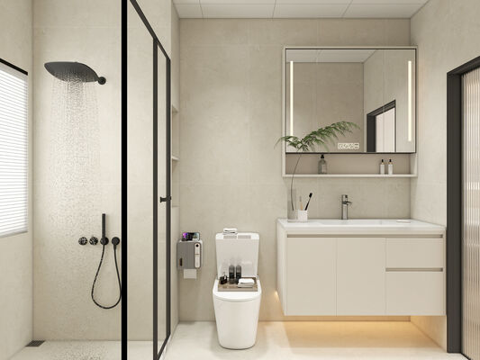 600x1200mm Wear-Resistant Porcelain Tiles Matt With Mould Surface Beige For Living Room