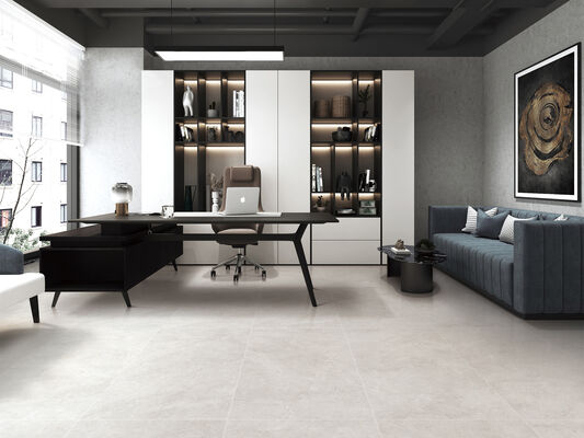 Moisture-proof Gray Indoor Floor 600x1200mm Replica Glazed Porcelain Tiles For Project