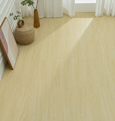 Wear-Resistant Yellow 1220x180mm Thickness 5mm Indoor Floor SPC Flooring For Living Room And Office