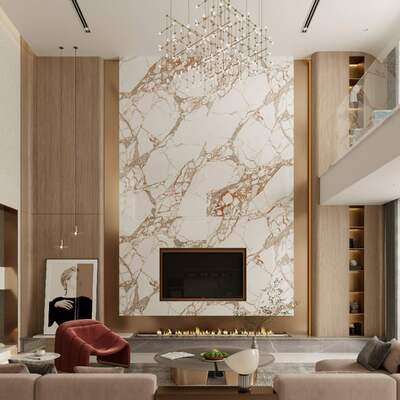 White and Yellow Wear-resistant and Elegant 800x3600x12mm Polished Sintered Stone Slab AAA Grade for Bedroom