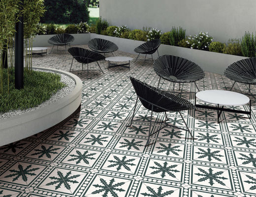 Clay Indoor Porcelain Tiles 20x20cm Carpet Style Ceramic Floor Wall