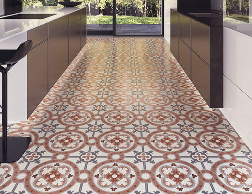 200x200mm Red Porcelain Floor Tile 8.5mm Thickness