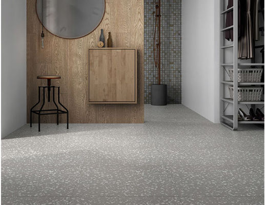 1152SQM 9.7mm Thick Full Body Porcelain Tiles Lappto Terrazzo Semi Polished Glazed