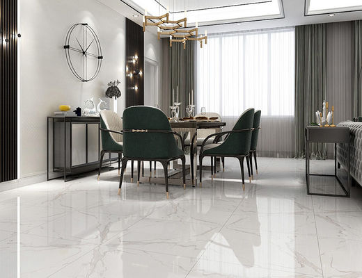 600x600mm Gold Glazed Porcelain Floor Tiles AAA Grade