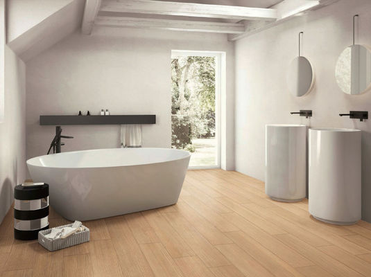 Beige Wood Grain Porcelain Tile 150x900mm 0.05% Absorption