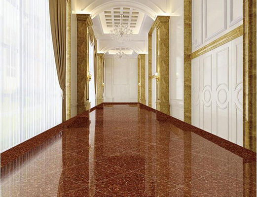 24X24' Pulat Polished Porcelain Floor Tiles Bordeaux Red Chocolate Red
