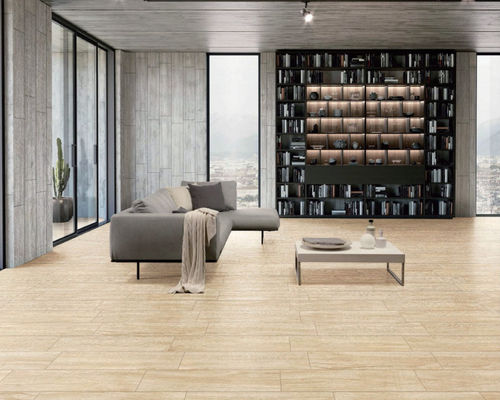 Beige Wooden Porcelain Tile 150x900mm Inkjet Printed
