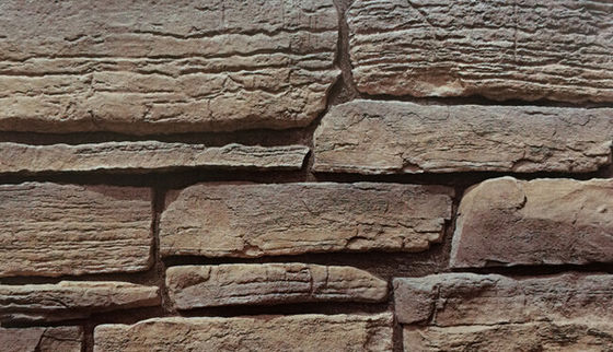 Hardy Fireproof Artificial Culture Stone , 14mm 500SQM Veneer Slate Stone