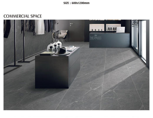 600x1200mm Grey Full Body Porcelain Tiles Matt Finish