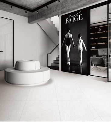 10mm Full Body Porcelain Tiles 600x600mm Matt White Bathroom Floor