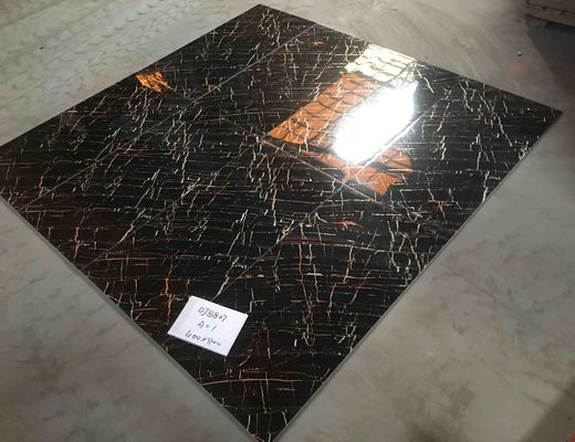 400x800mm Polished Glazed Porcelain Tiles with Gold Line