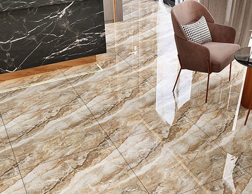 800x800mm 3pcs/Ctn Gold Colour Floor Tiles Living Room Fullbody Porcelain 11mm