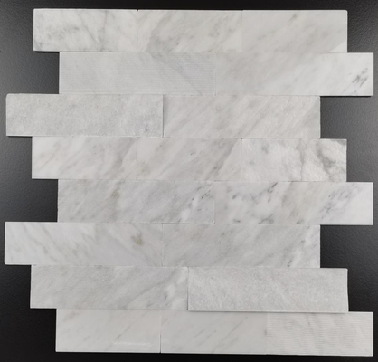 4mm Thickness Decorative Mosaic Tiles Glossy Rustic Grooving