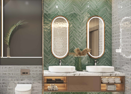 Glazed Modern 75x300mm Ceramic Glossy Subway Wall Tile