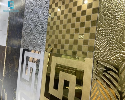 600x600mm Gold Colour Floor Tiles Living Room Valley Wall Porcelain Tiles
