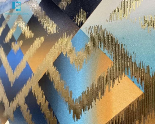 24'X24' Gloden Decorative Wall Tiles Villa Porcelain Tiles